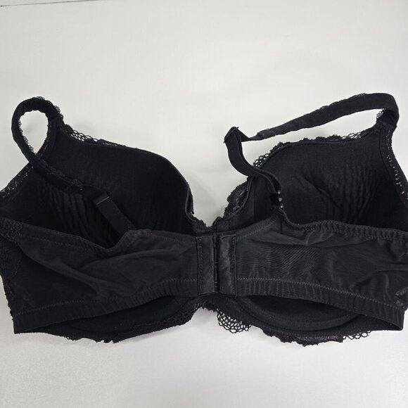 Victoria's Secret Black Lace Underwired Lined Semi Demi Buste Double Bra - Picture 5 of 9